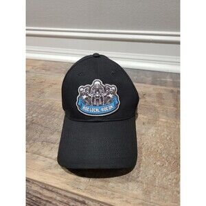 Motorcycle Ride Local Ride On Adjustable Hat/Cap Black/Cotton  GENTLY USED